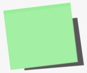 Post It Png - Green Post It Note Transparent