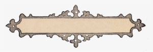Name - Blank Vintage Label Png