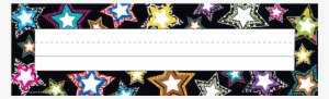 Tcr5261 Fancy Stars Flat Name Plates Image - Fancy Stars Name Plates