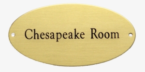 Large Screw-on Oval Door/name Plate - Oval Brass Name Plate