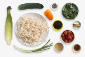 Summer Udon Noodle Salad With Cherry Tomatoes, Corn - Summer Udon Recipes