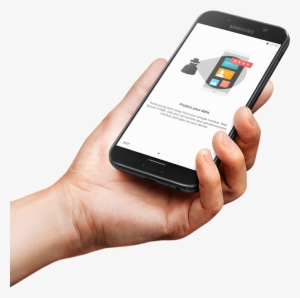 Celular En Mano Png - Mano Con Celular Png