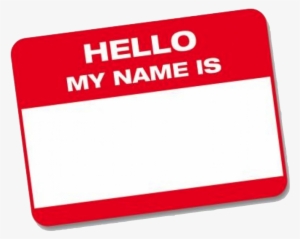 Hello My Name Is Tag Png - Hello My Name Is Ed