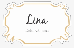 Delta Gamma Sorority Name Tags - Rnk Shops Roses Graphic Iron On Transfer (personalized)