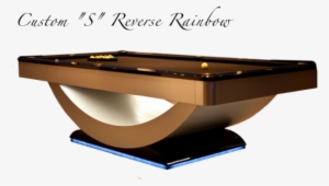 Custom “s” Reverse Rainbow - Reverse Rainbow Pool Table