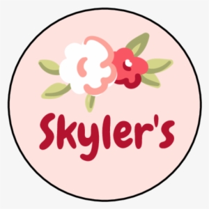 Floral Name Tag Circle Labels - Name Tag