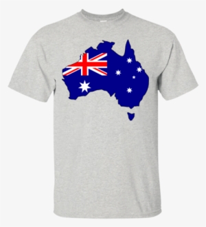 Australia Flag And Country Outline - Flag Of Australia