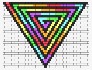 Rainbow And Black Spiral Bandana Bead Pattern - Docklands, Victoria