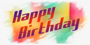 Happy Birthday Font Png