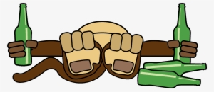 Clip The Big Marketing Co Part Of In - Drunk Monkey Cartoon