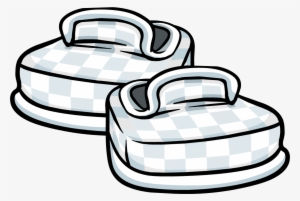 White Checkered Shoes Icon