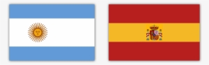 Redesignsargentina And Spain Flags In The Style Of - Spain Flag