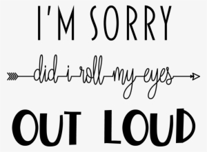 I'm Sorry