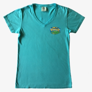 V Neck Blue Front