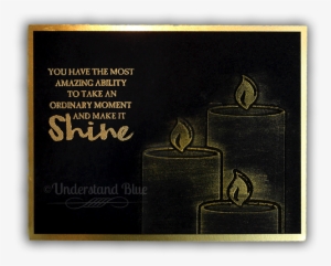 Gold Candles By Understand Blue - Blackboard