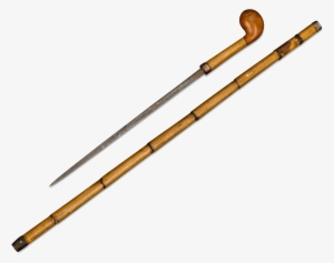 Antique Walking Sticks, Weapons Canes, Burl And Bamboo - Woodwind Instrument