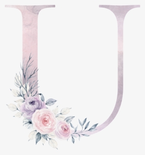 U - Pastel Flower Watercolor Bouquet