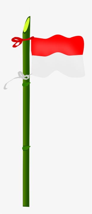 Bamboo Fence As An Exotic Decorative Hot Tropical Climate - Indonesian Flag Clip Art