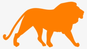 Orange Lion Clip Art At Clker - Elephant That Gave Birth To A Lion