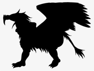 Lion Griffin Silhouette - Griffin Silhouette
