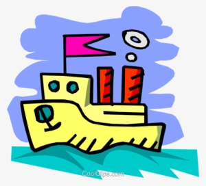 De Dibujos Animados Barco Libres De Derechos Ilustraciones - Cartoon Boat