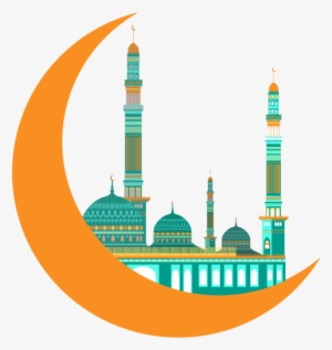 Ramadan Moon, Vector, Moon, Religion Png Image And - Mosque