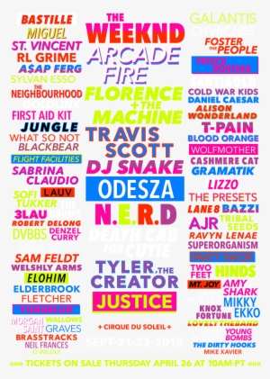 The Weeknd, N - Life Is Beautiful Festival 2018 Lineup