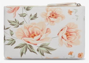 Peach-rose Small Zip Pouch - Pink Floral Pattern Cover Bullet Journal: Bullet /