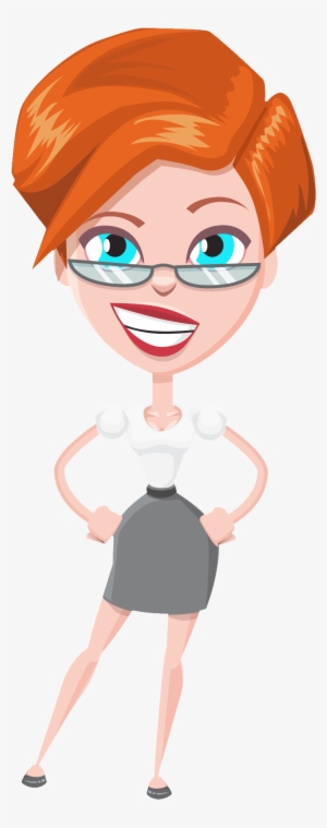 Cartoon Lady Png - Business Woman Vector Png
