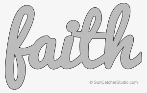 2100 X 1320 Faith Lower Pattern Template Stencil Printable - Stencil