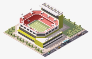 Vigilant Stadium 1 - Baseball Stadium Isometric
