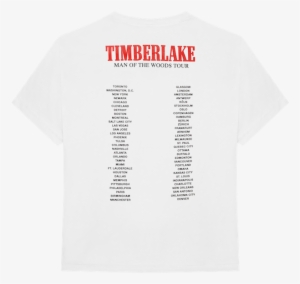 Justin Timberlake Heron Preston Man Of The Woods Merchandise