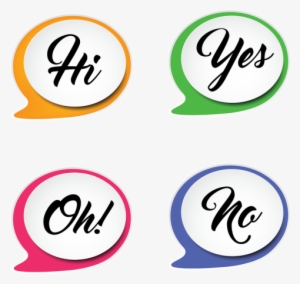 Cuatro De Colores Discurso Dialog Gratis Png - Mit Monogramm Gezeichnete Anmerkungen Post-it Klebezettel