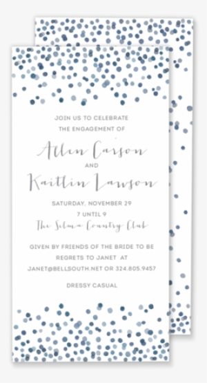 Watercolor Confetti Invitation - Watercolor Painting
