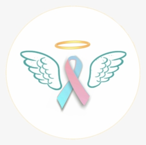 Baby Lose Angel Ribbon Luto Perdidadebebe - Vector Graphics