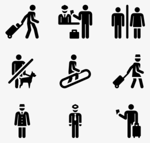 Airport Human Pictograms - Graphic Design