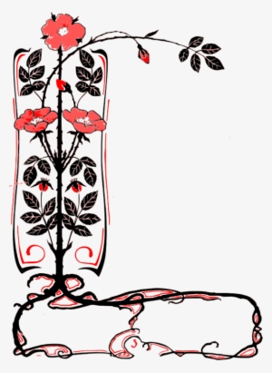 Frame Corner Flower Transparent