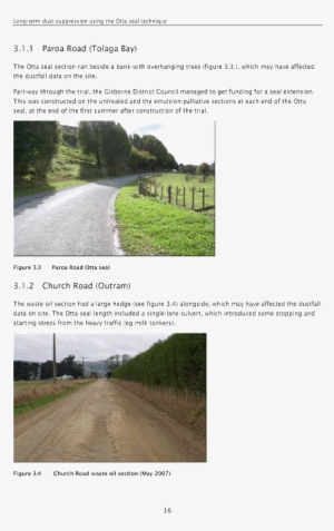 Notice Of Motion - Dirt Road