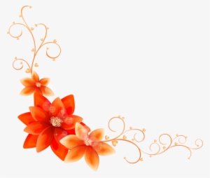 Flower Page Corner Design