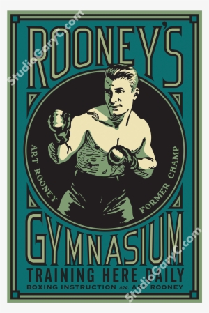 Rooney's Boxing Gymnasium Poster - Design