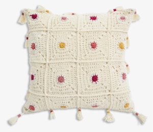 Boho Dots Crochet Cushion Covers - Cushion