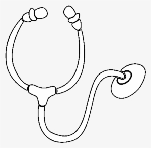 Dibujo De Estetoscopio Para Colorear - Herramientas Del Doctor Para Colorear