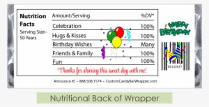 Willy Wonka Birthday Candy Wrapper - Graduation Candy Bar Wrappers