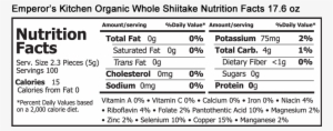 Emperor's Kitchen Organic Whole Shiitake Mushrooms - Square Organics - Organic Protein Bar Chocolate Coated