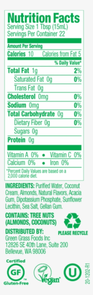 French Vanilla - Nutpods Creamer Ingredients