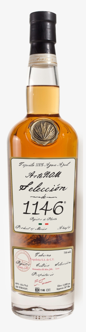 Bottle Shot - Seleccion Artenom 1146 Anejo Tequila - 750 Ml Bottle