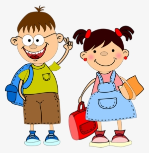 School Sticker Clipart Png Free - Clipart School Children