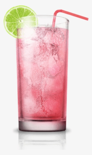 Pink Rum - Highball Glass Pink Cocktail