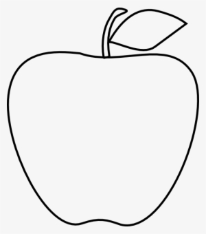 Apple Black White Apple Black And White School Clipart - Line Drawing Of Apple