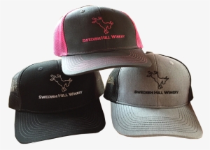 Hats Are Available In Four Colors - Swedish Hill Vineyard & Winery
